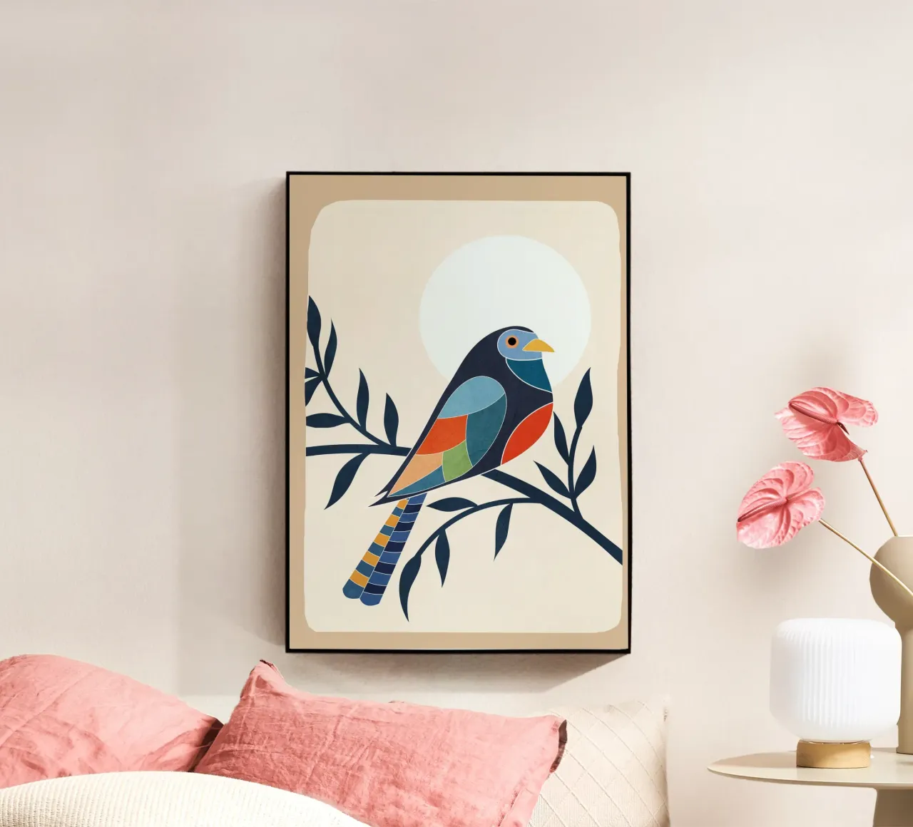 Abstract Bird plexiglass da Flow Line 2