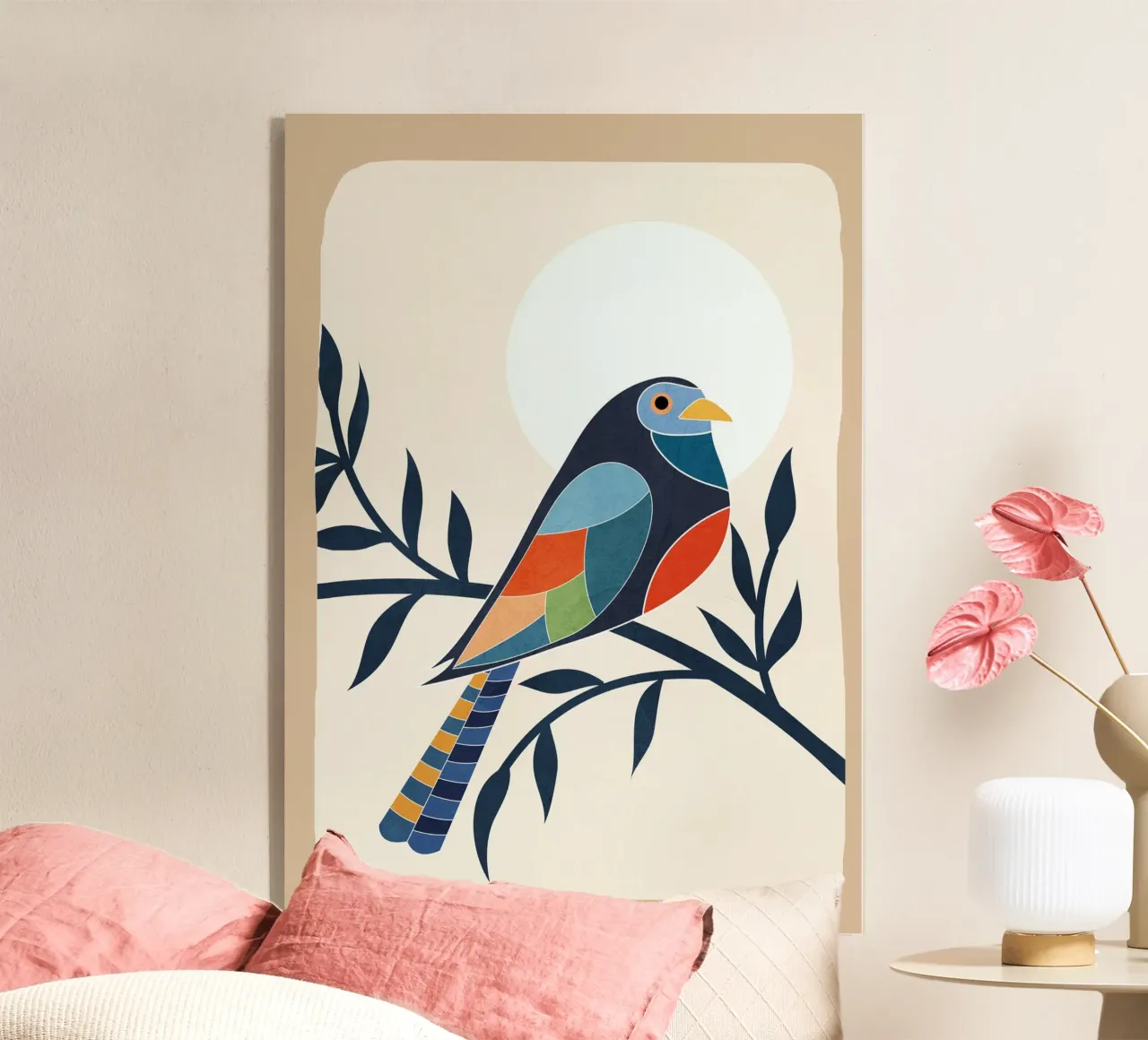 Abstract Bird plexiglass da Flow Line 2