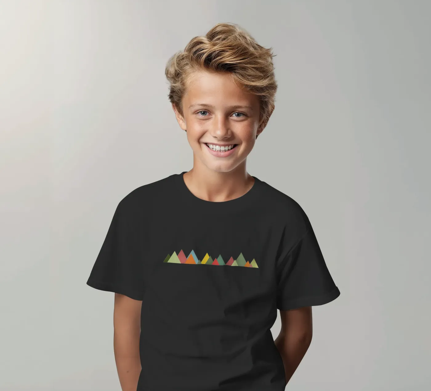 Mountain Range kids t-shirt by Cassia Beck Collage