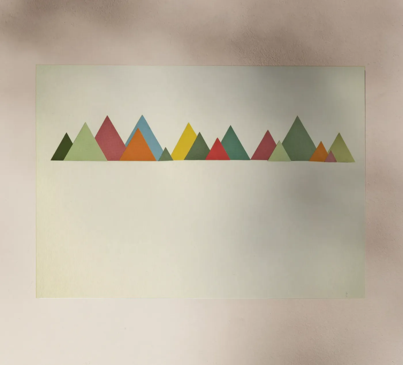 Mountain Range backlit film by Cassia Beck Collage