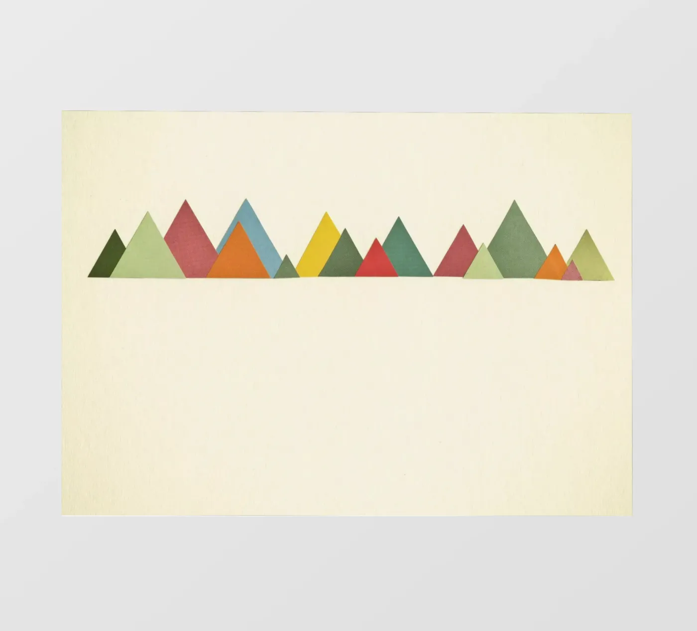 Mountain Range backlit film by Cassia Beck Collage