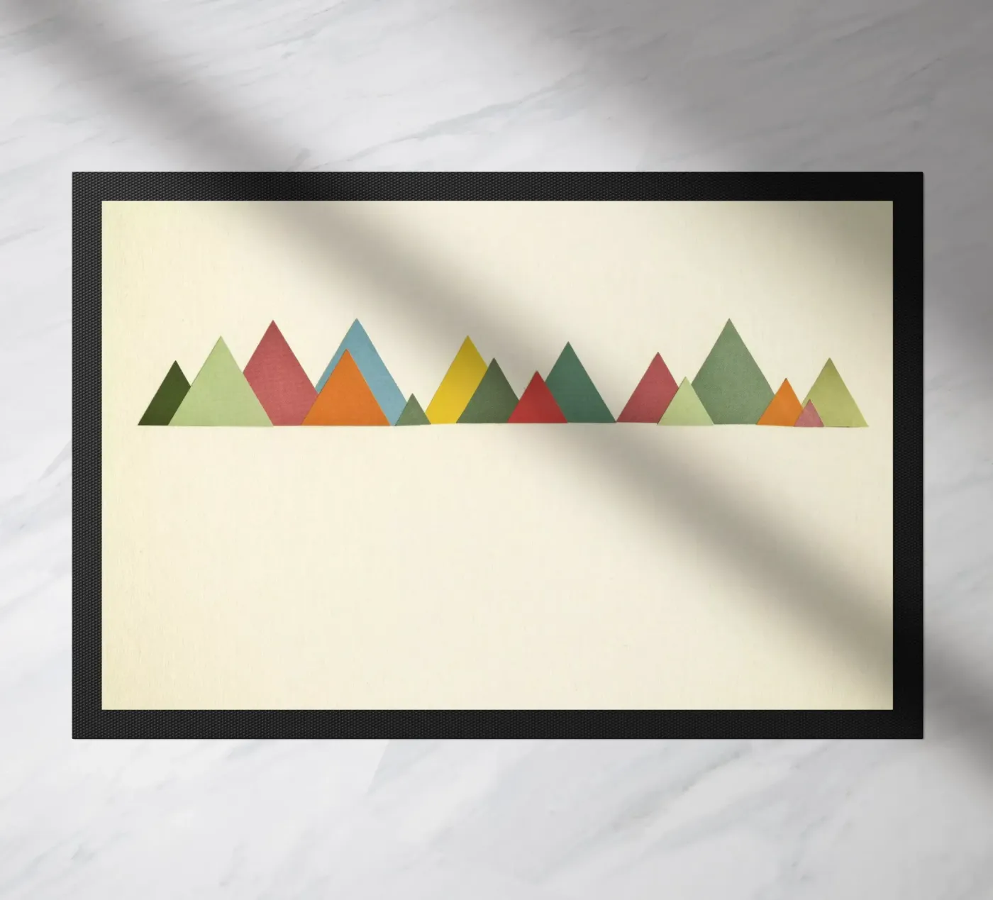 Mountain Range doormat by Cassia Beck Collage