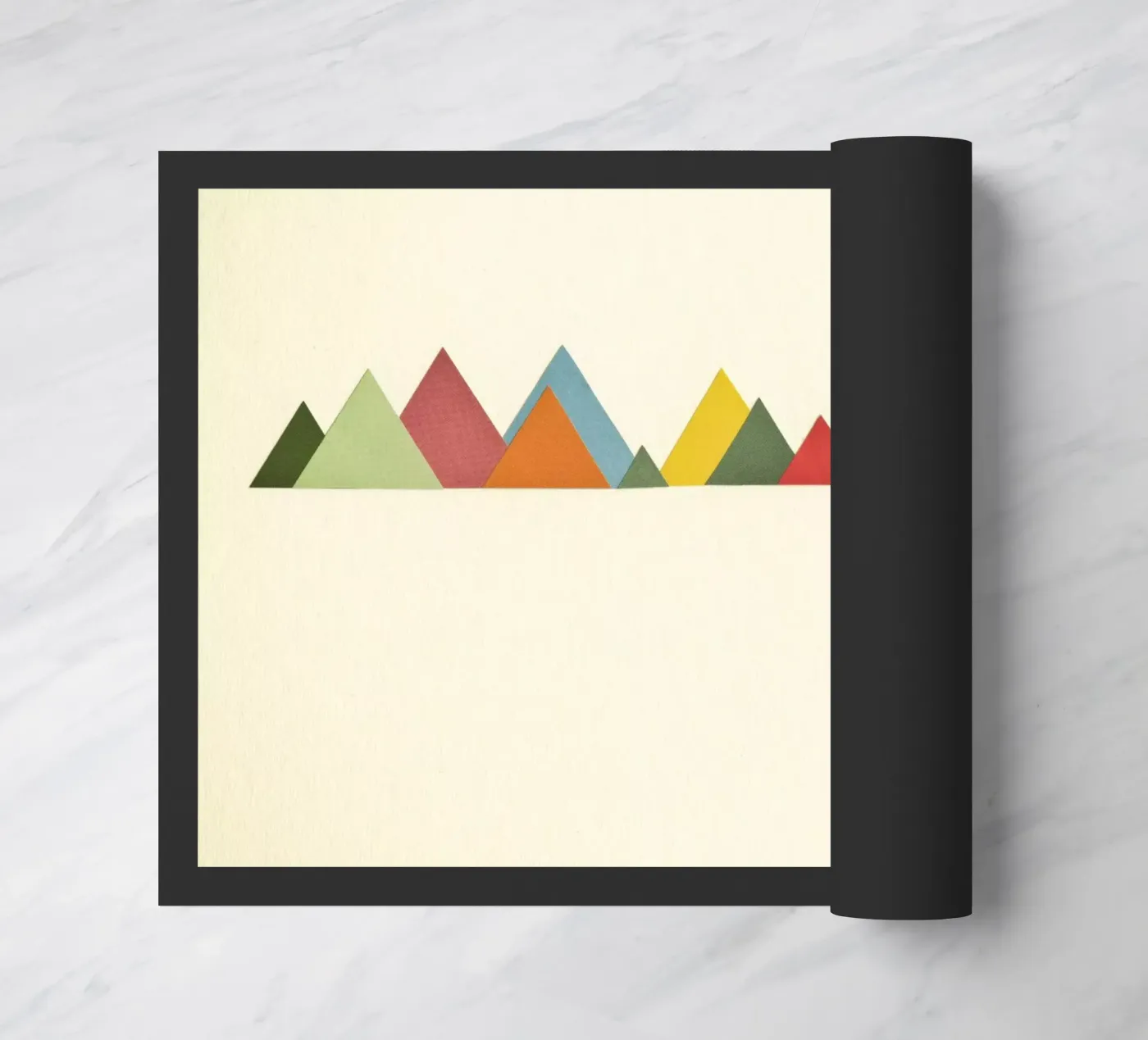 Mountain Range doormat by Cassia Beck Collage