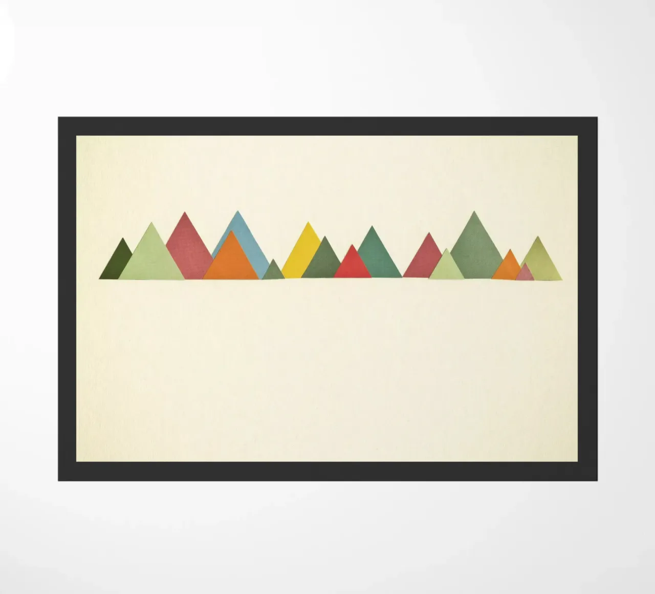 Mountain Range doormat by Cassia Beck Collage