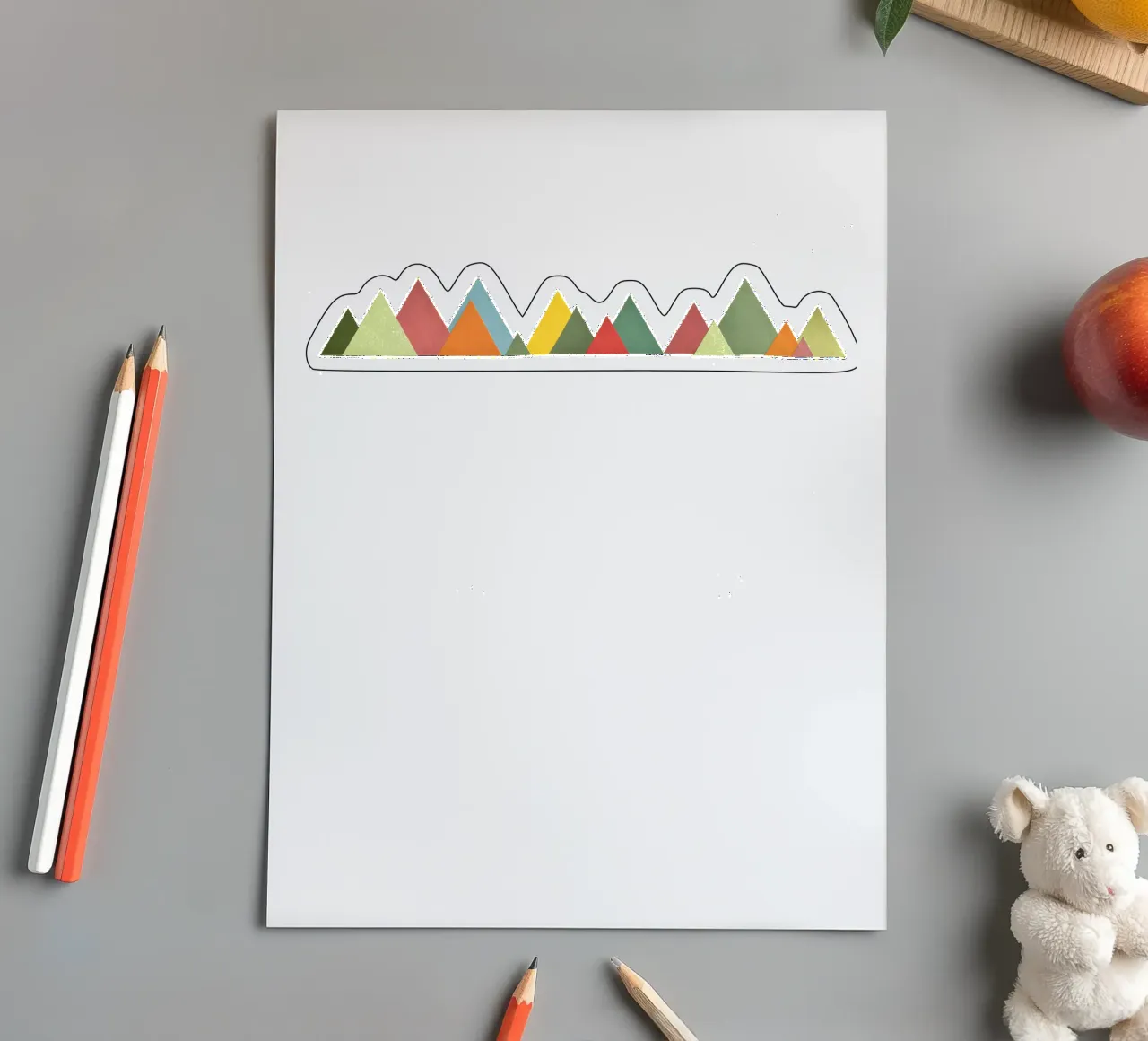 Mountain Range sticker sheet by Cassia Beck Collage