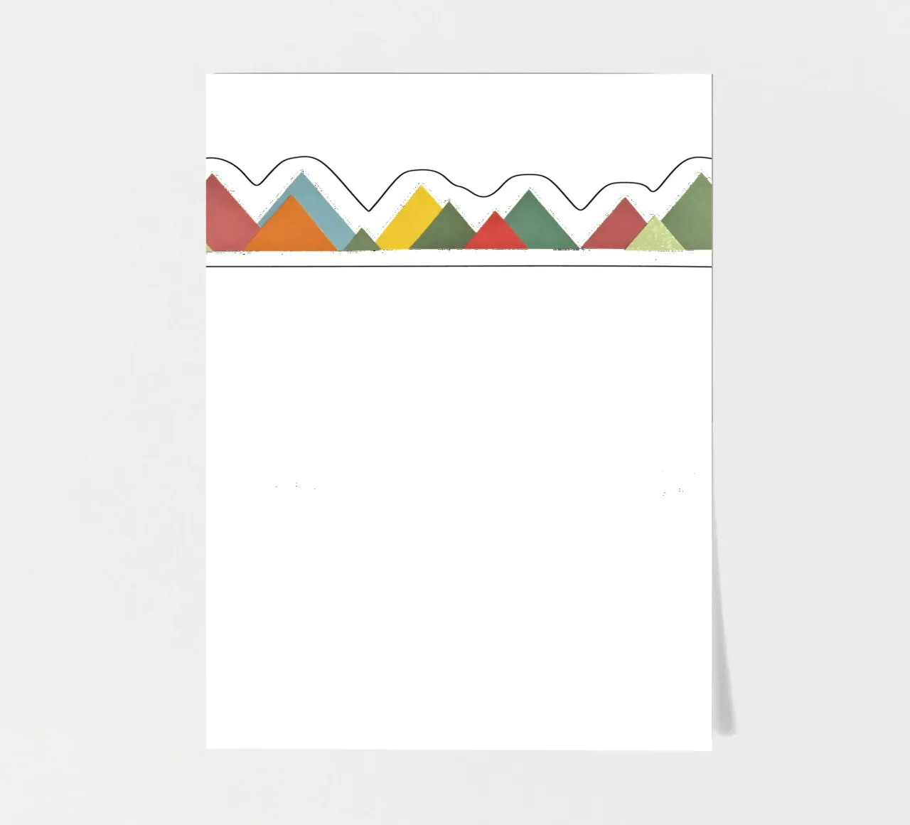 Mountain Range sticker sheet by Cassia Beck Collage