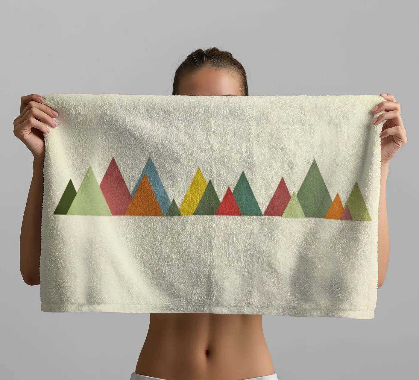 Chaîne de montagnes serviette de bain de Cassia Beck Collage