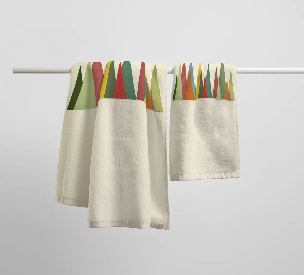 Mountain Range towel by Cassia Beck Collage
