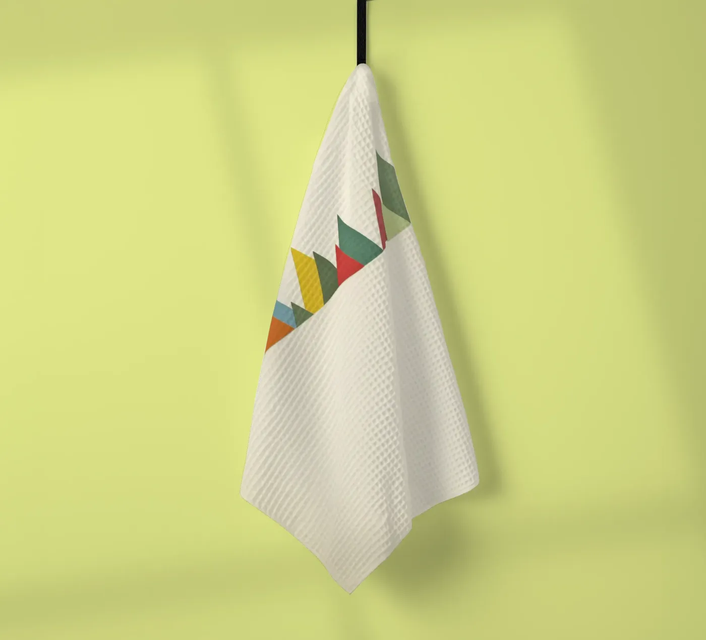 Mountain Range tea towel by Cassia Beck Collage