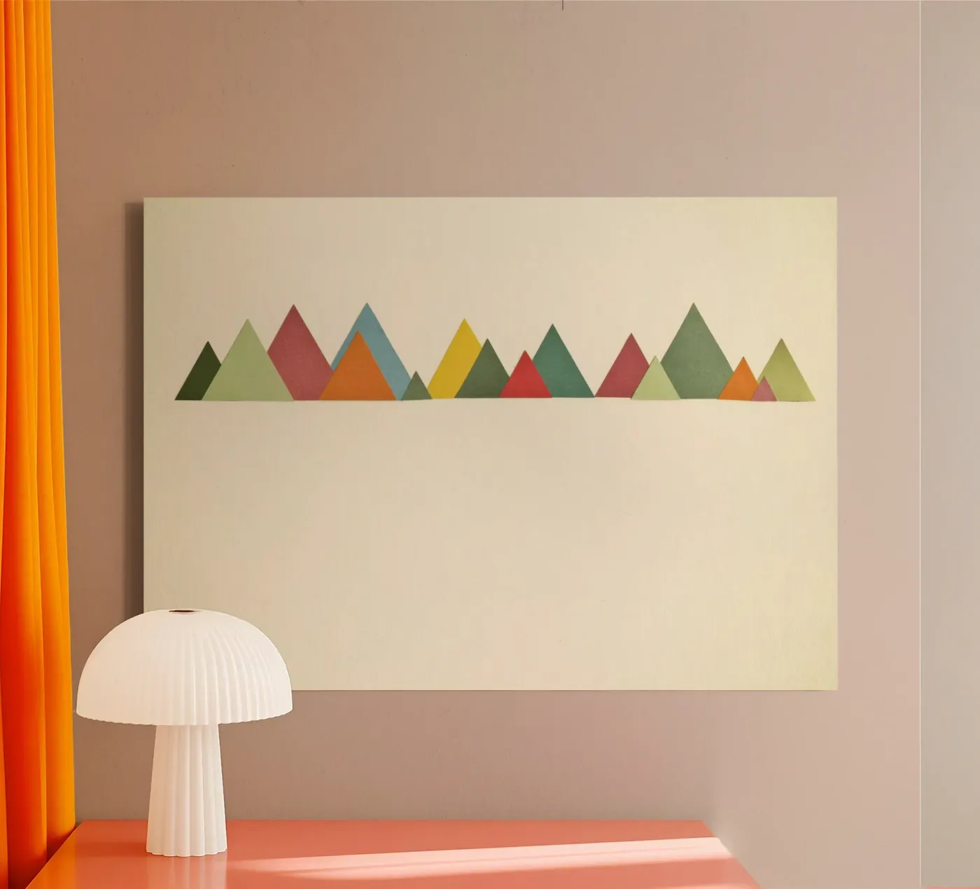 Bergketen canvas van Cassia Beck Collage