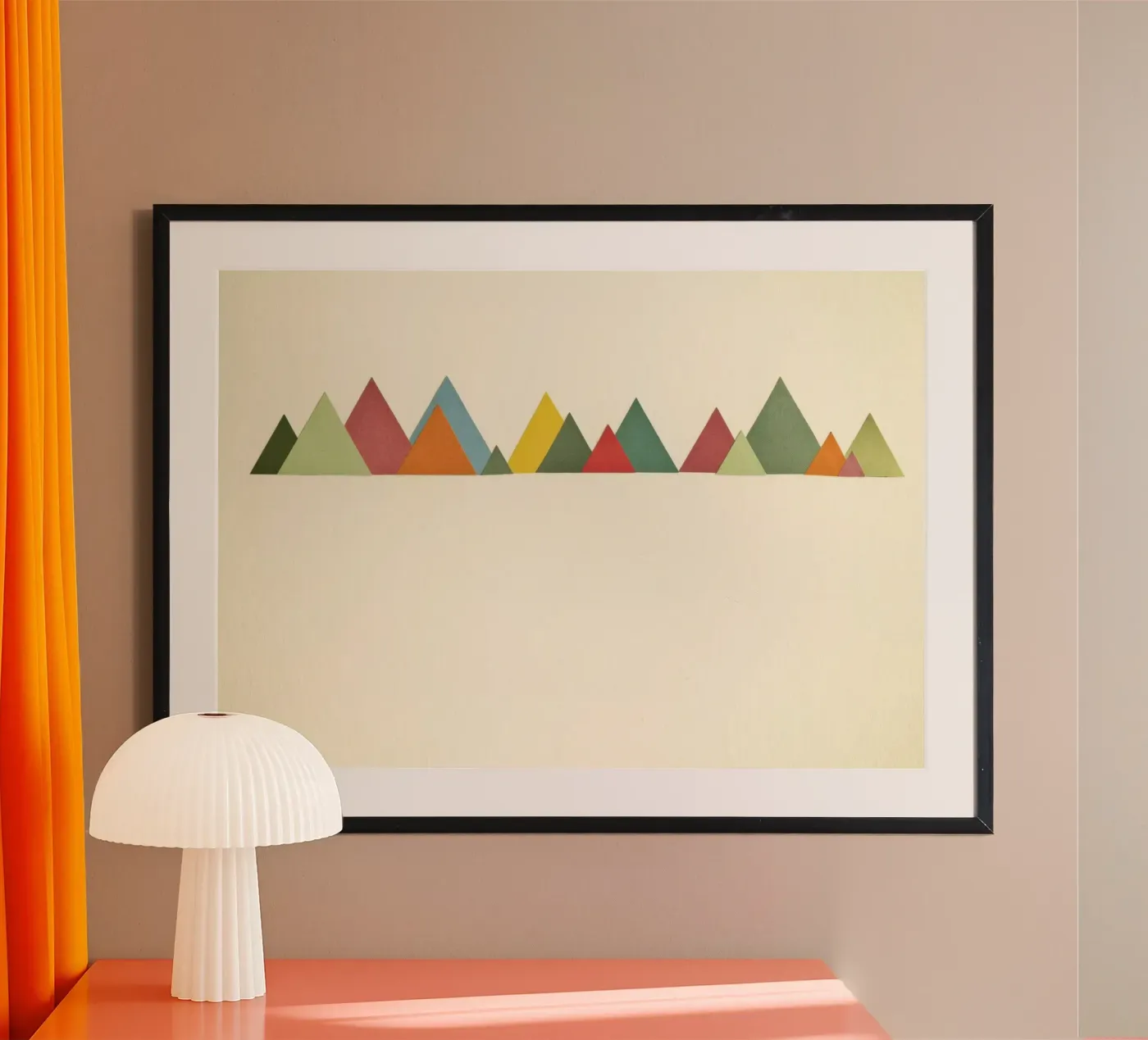 Bergketen poster van Cassia Beck Collage