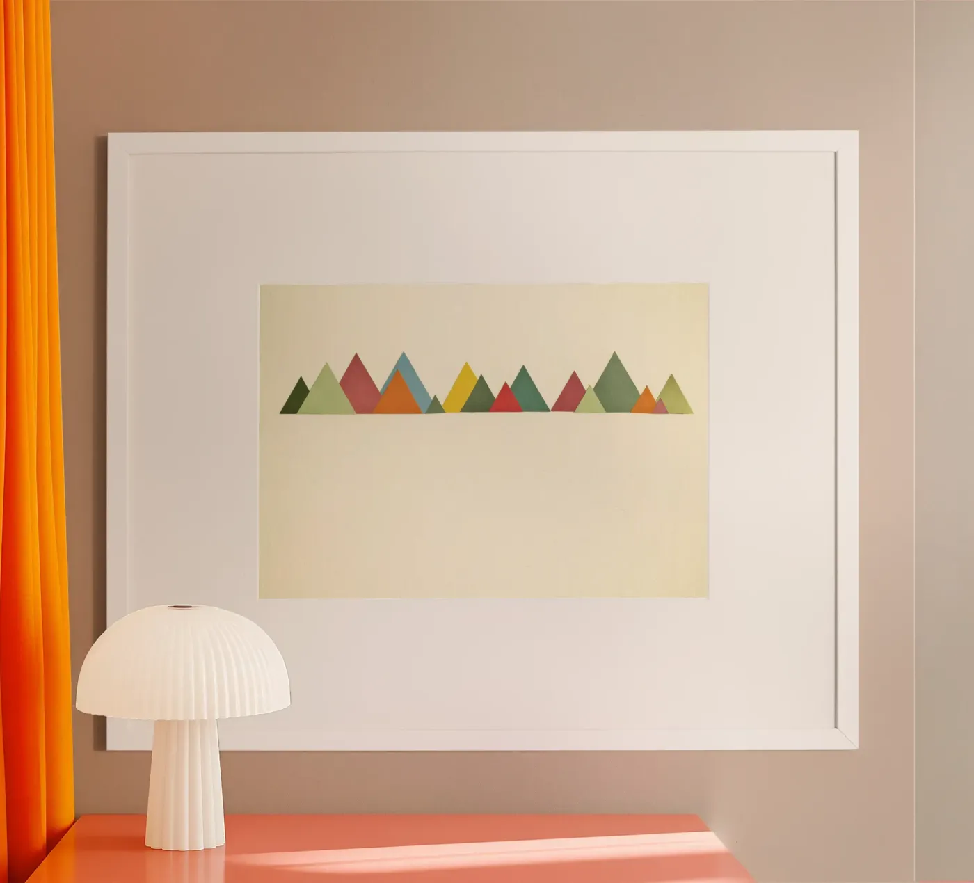 Bergketen poster van Cassia Beck Collage