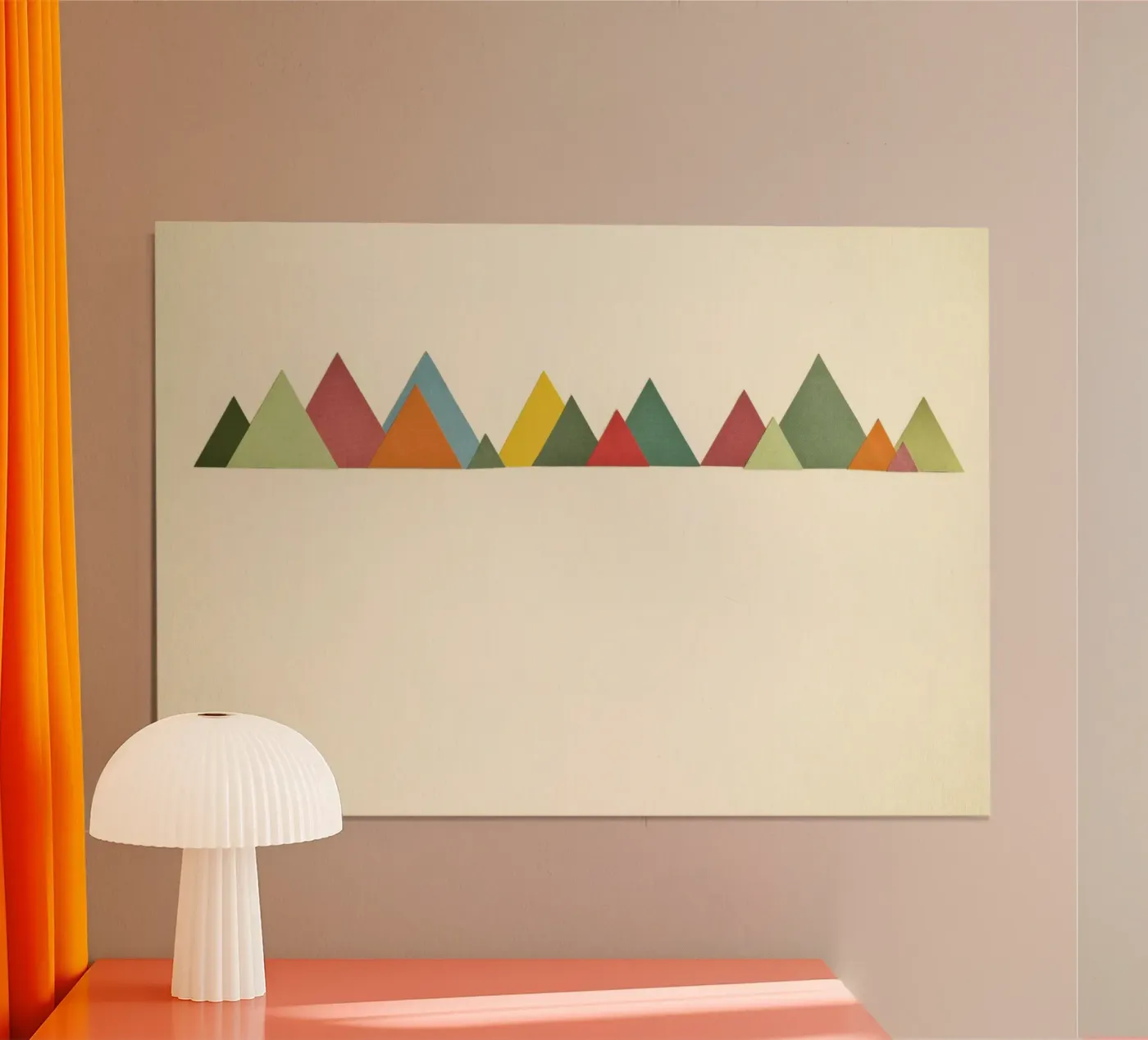 Bergketen poster van Cassia Beck Collage