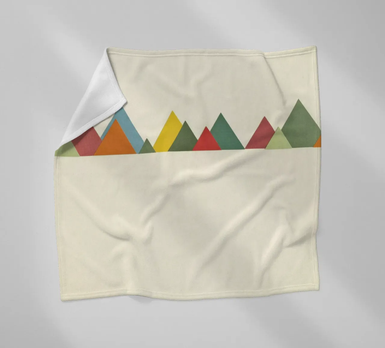 Bergkette Fleecedecke von Cassia Beck Collage