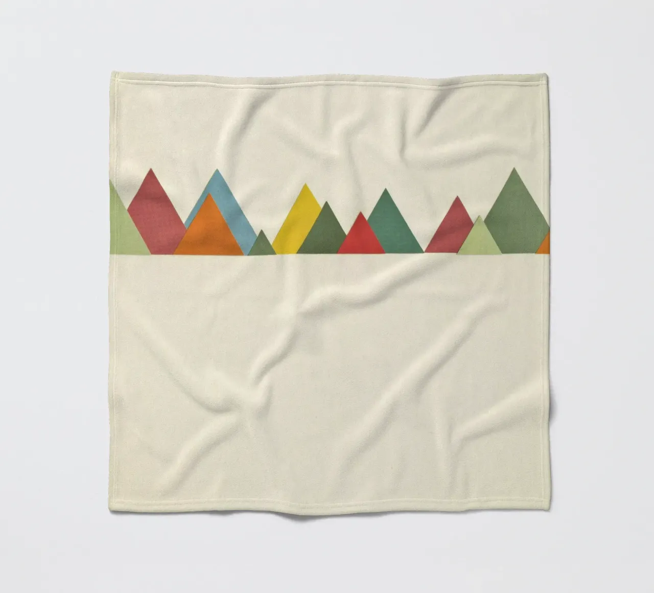 Bergkette Fleecedecke von Cassia Beck Collage