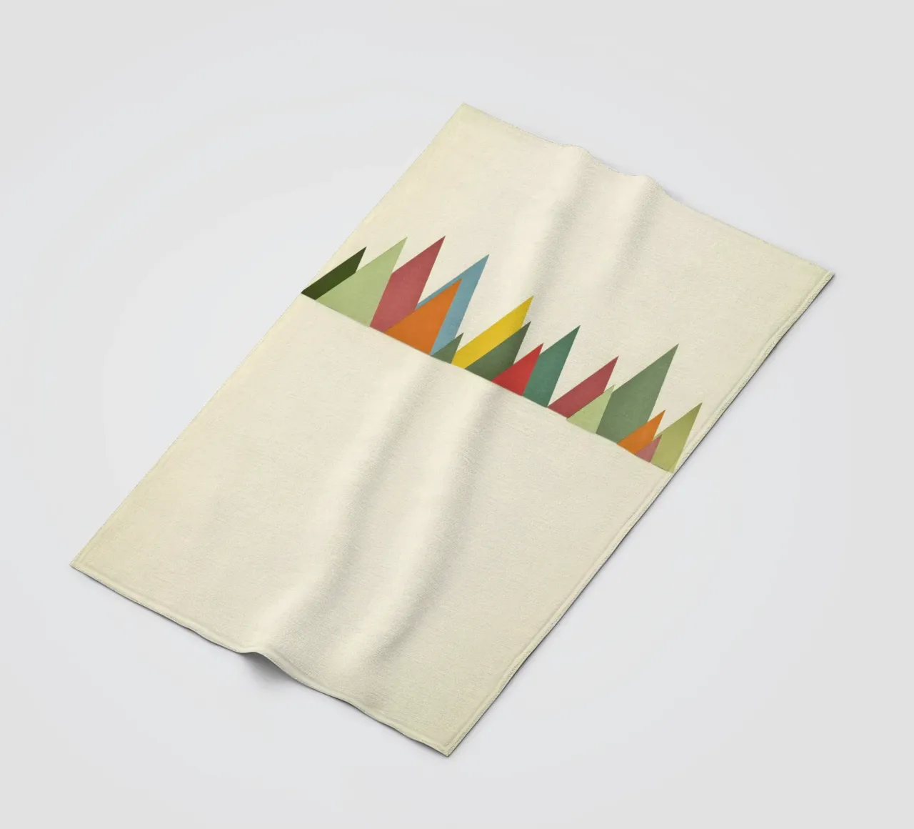 Bergkette Fleecedecke von Cassia Beck Collage