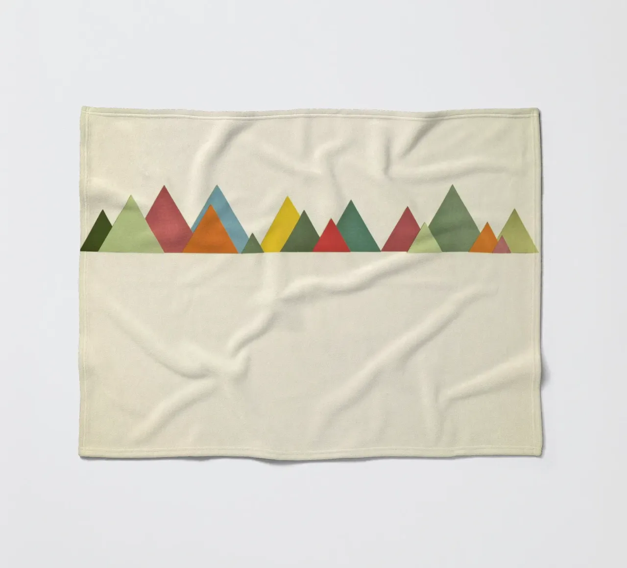 Bergkette Fleecedecke von Cassia Beck Collage