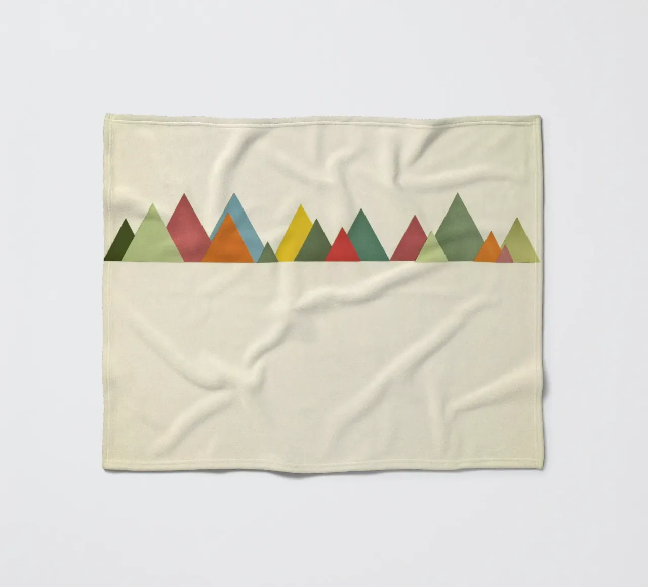 Bergkette Fleecedecke von Cassia Beck Collage