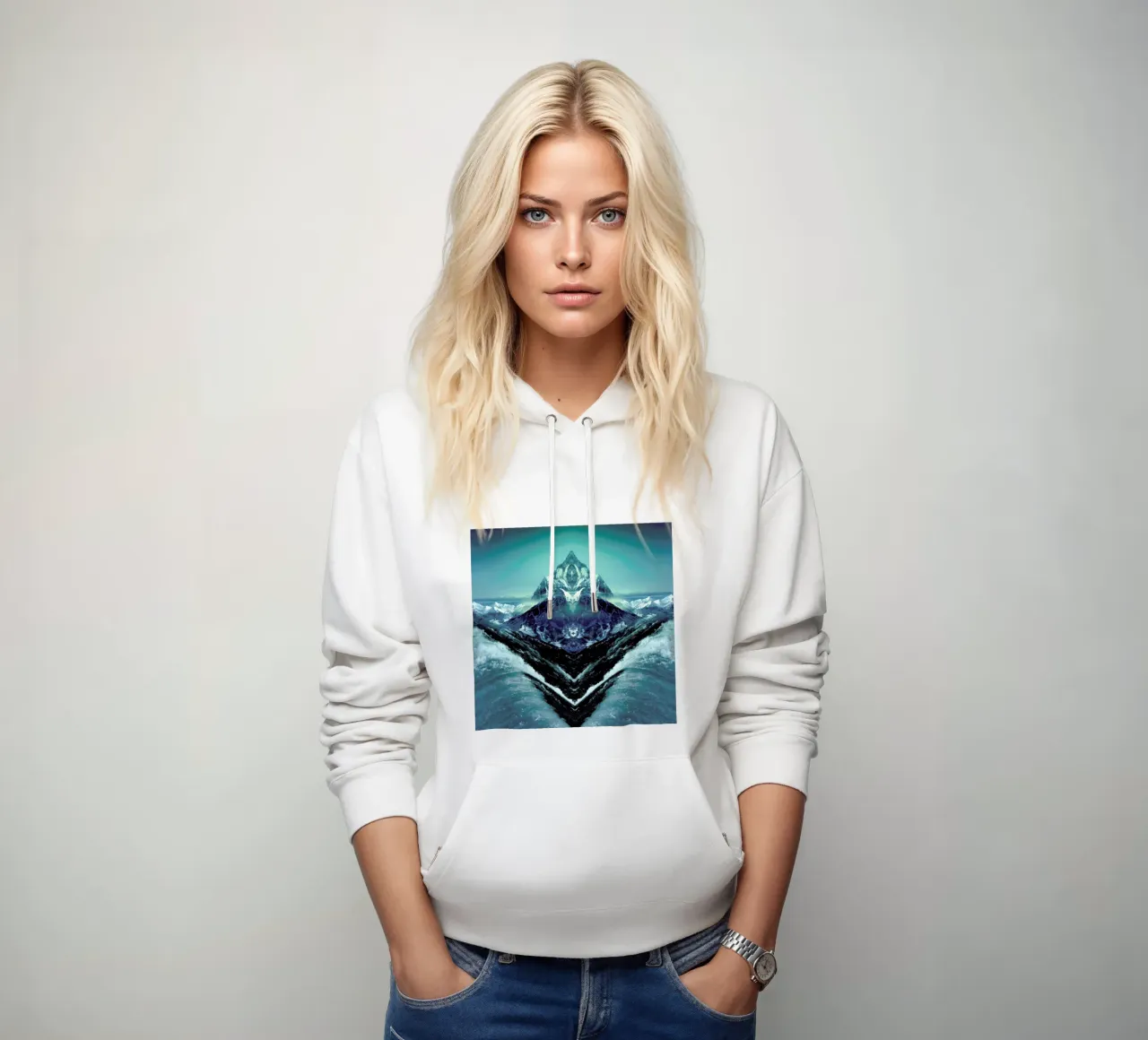 Before they push you under felpa con cappuccio da Three Of The Possessed