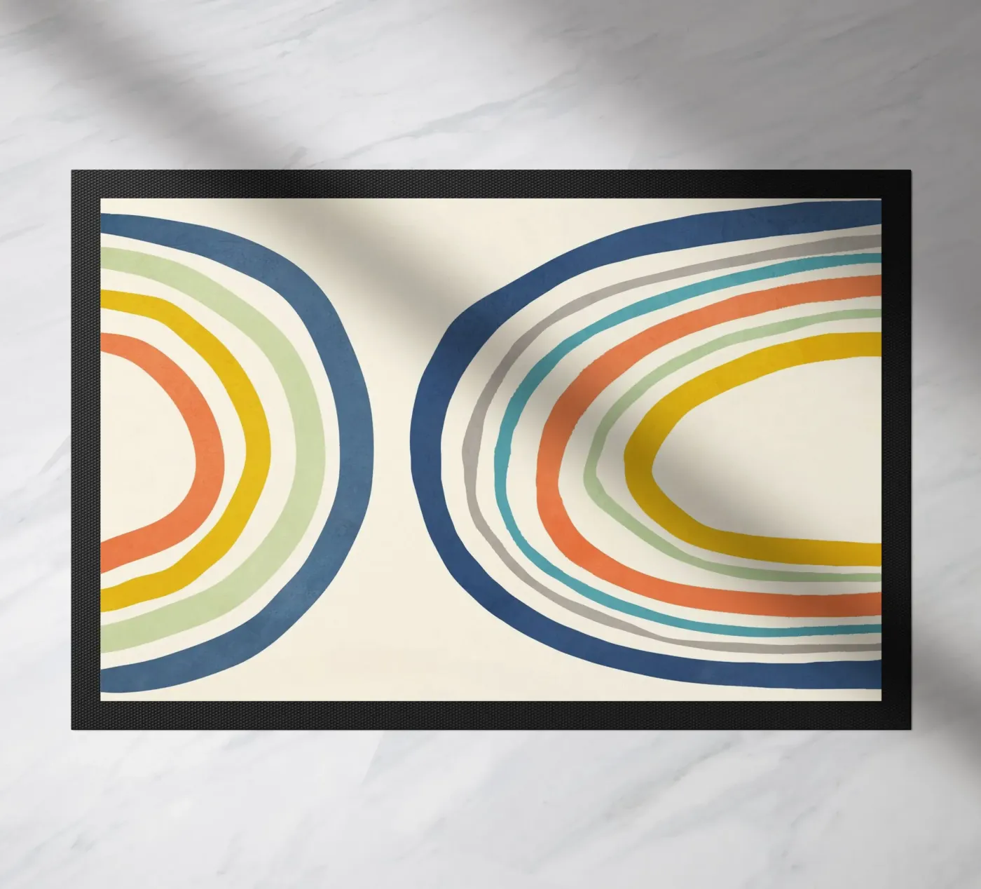 Modern Rainbow doormat by Flow Line 2
