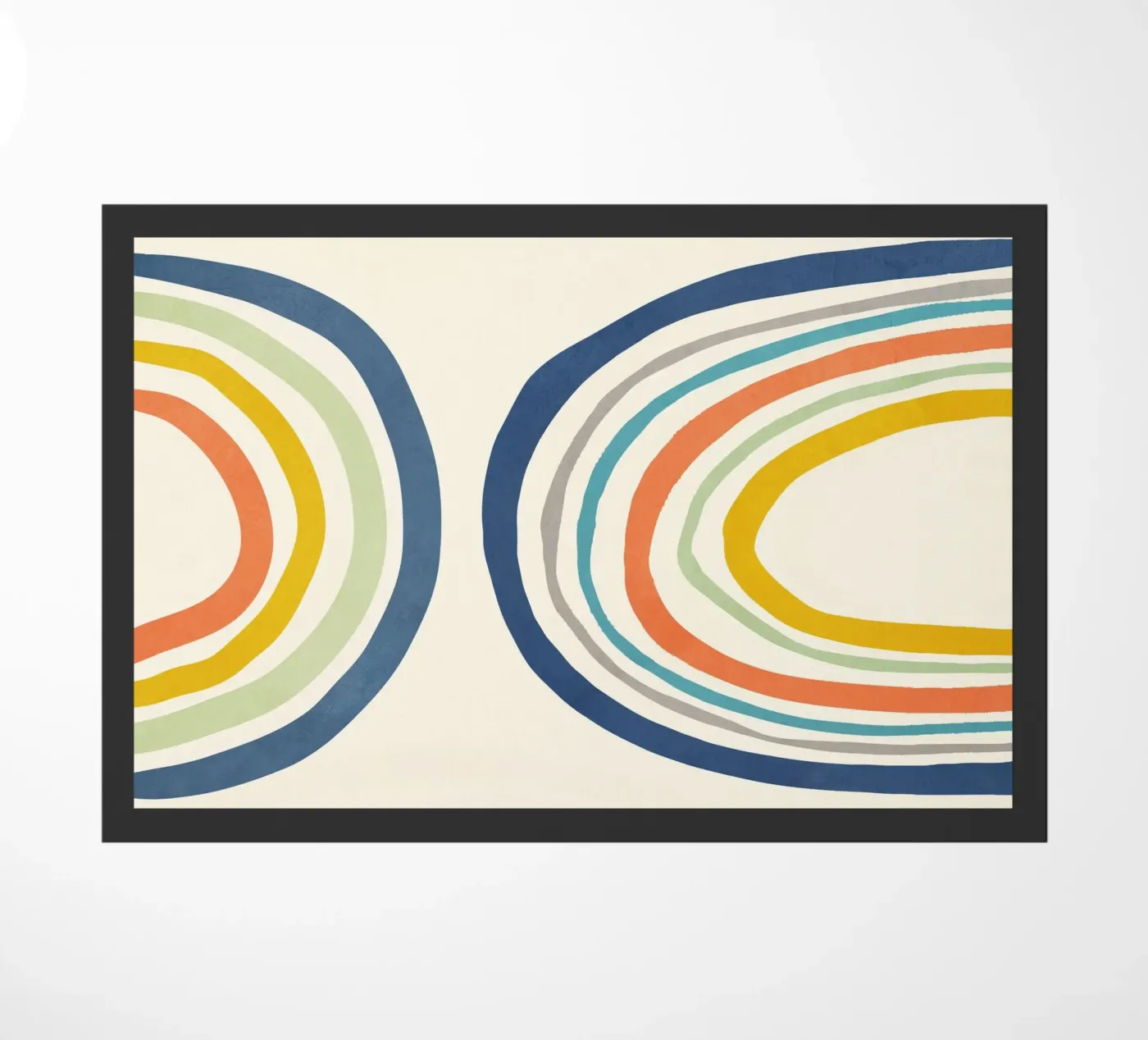 Modern Rainbow doormat by Flow Line 2