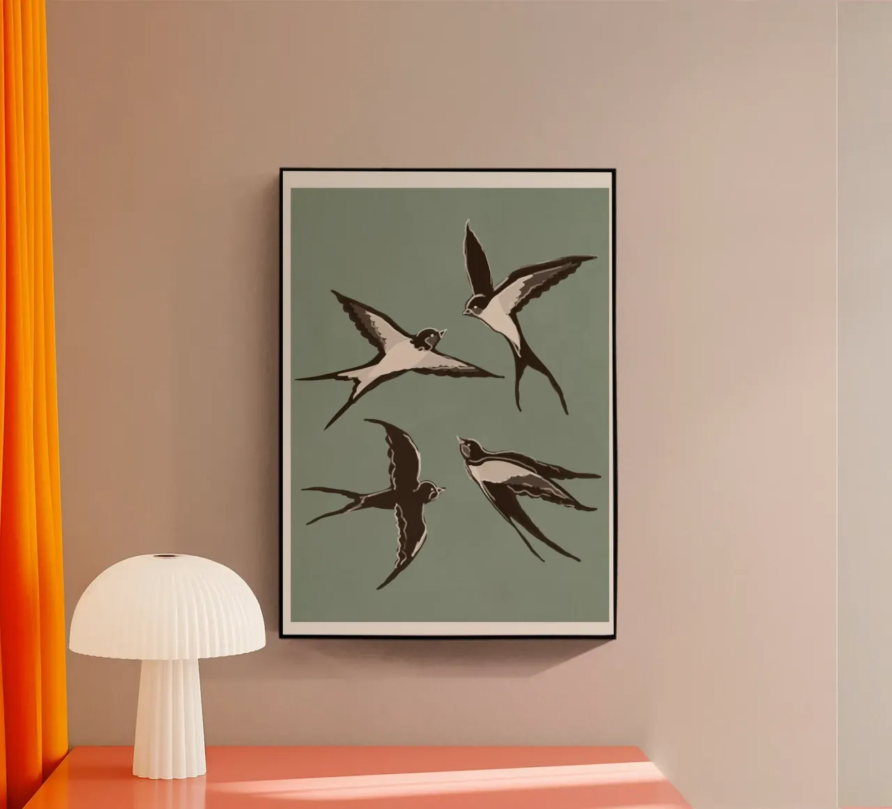 Flying Swallows I plexiglass da Flow Line 2