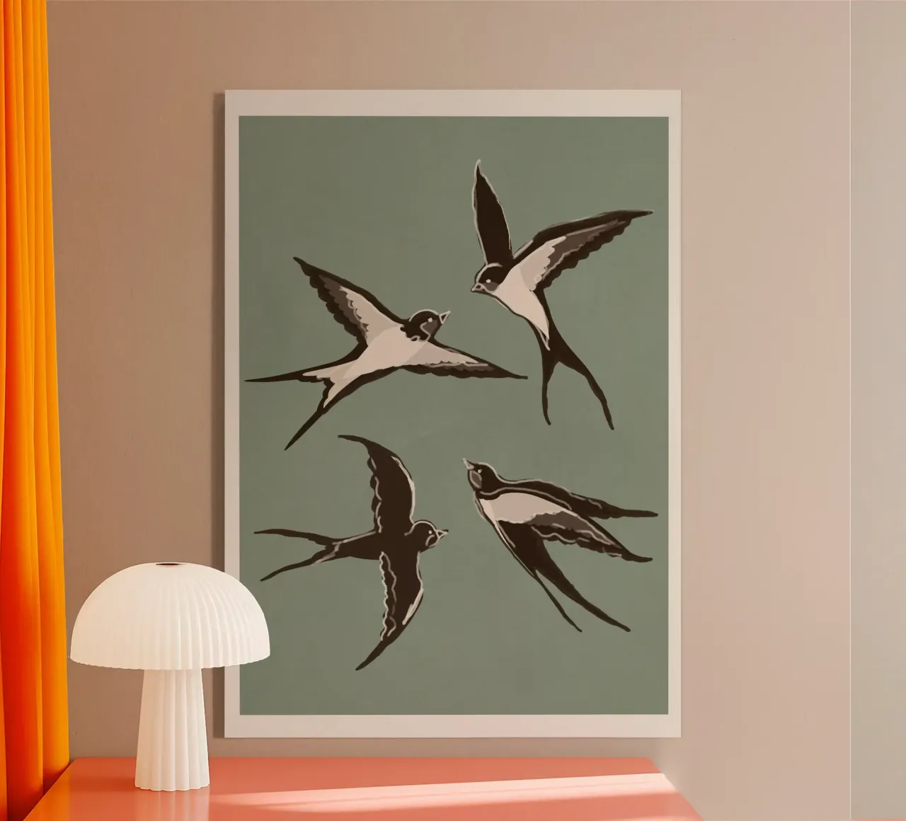 Flying Swallows I plexiglass da Flow Line 2