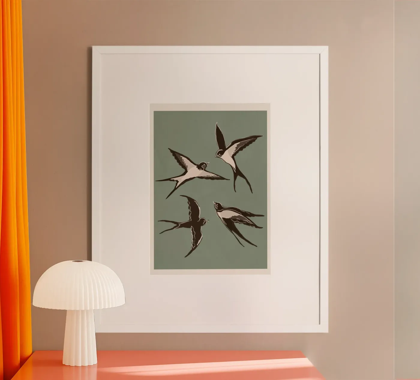 Flying Swallows I poster da Flow Line 2