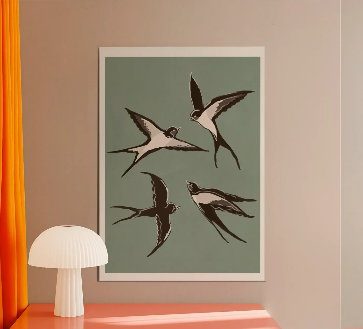 Flying Swallows I poster da Flow Line 2
