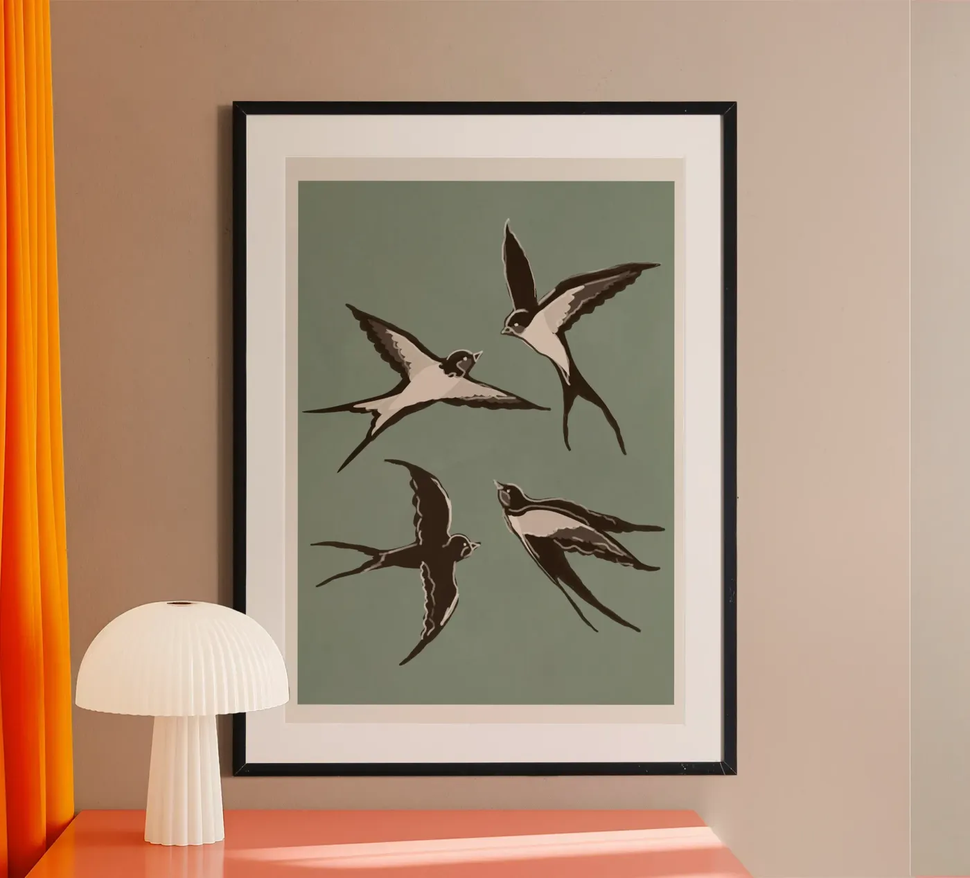 Flying Swallows I poster da Flow Line 2