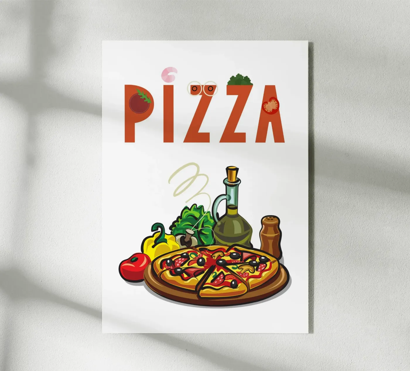 Pizza acryl van Funkydays