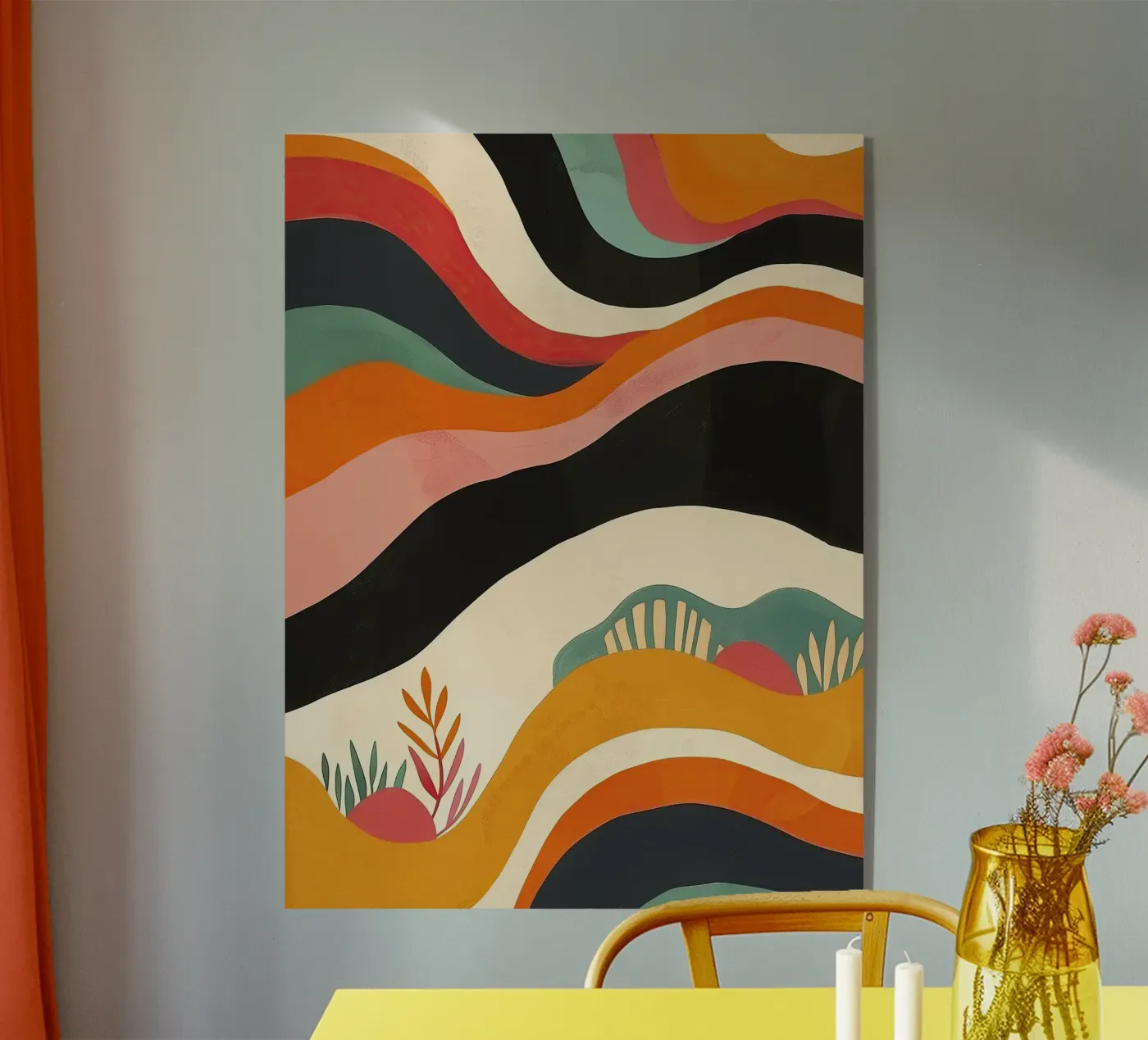 Abstract Desert acryl van Amelie Rose