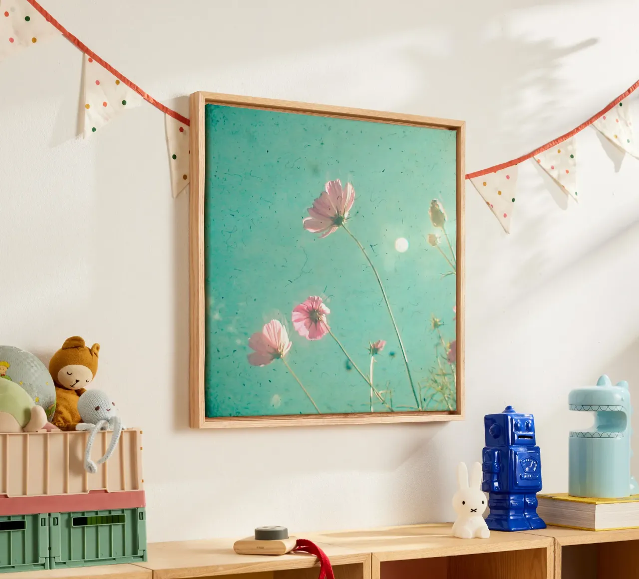 Weide canvas met Baklijst van Cassia Beck Photography