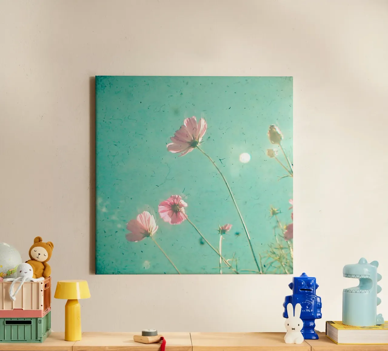 Weide canvas met Baklijst van Cassia Beck Photography