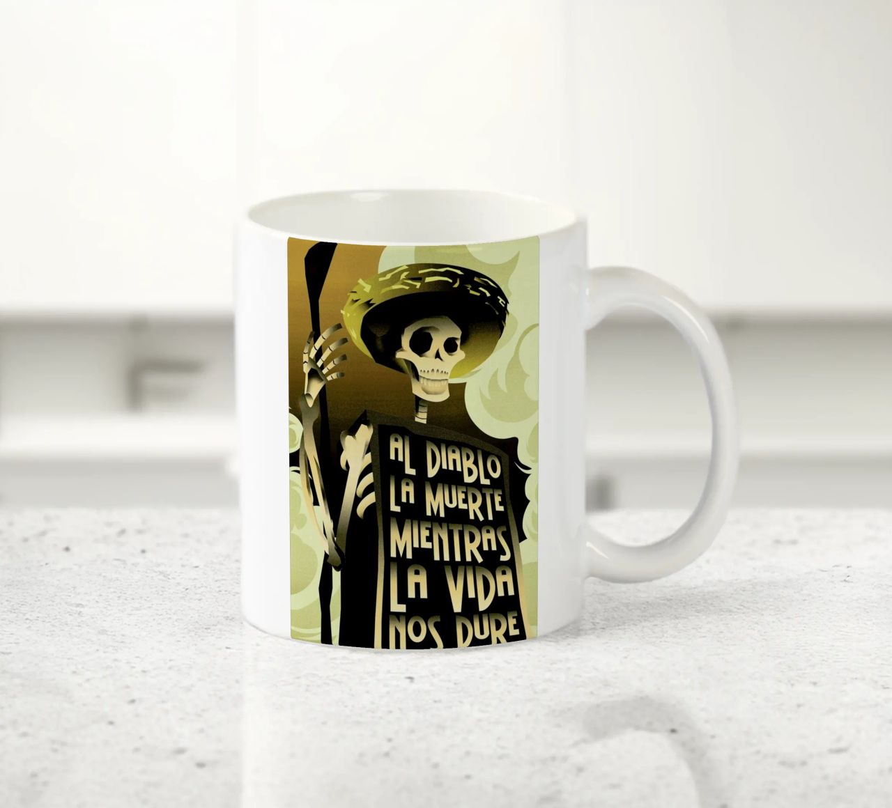 Day Of The Dead tazza in ceramica da Rodolfo Reyes