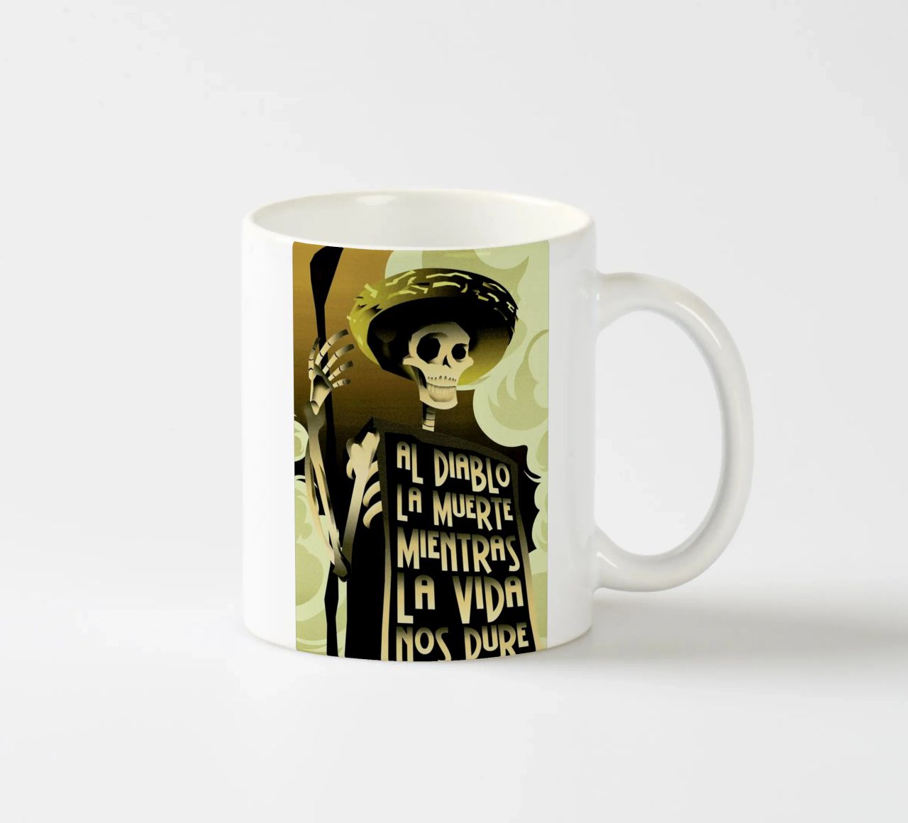 Day Of The Dead tazza in ceramica da Rodolfo Reyes