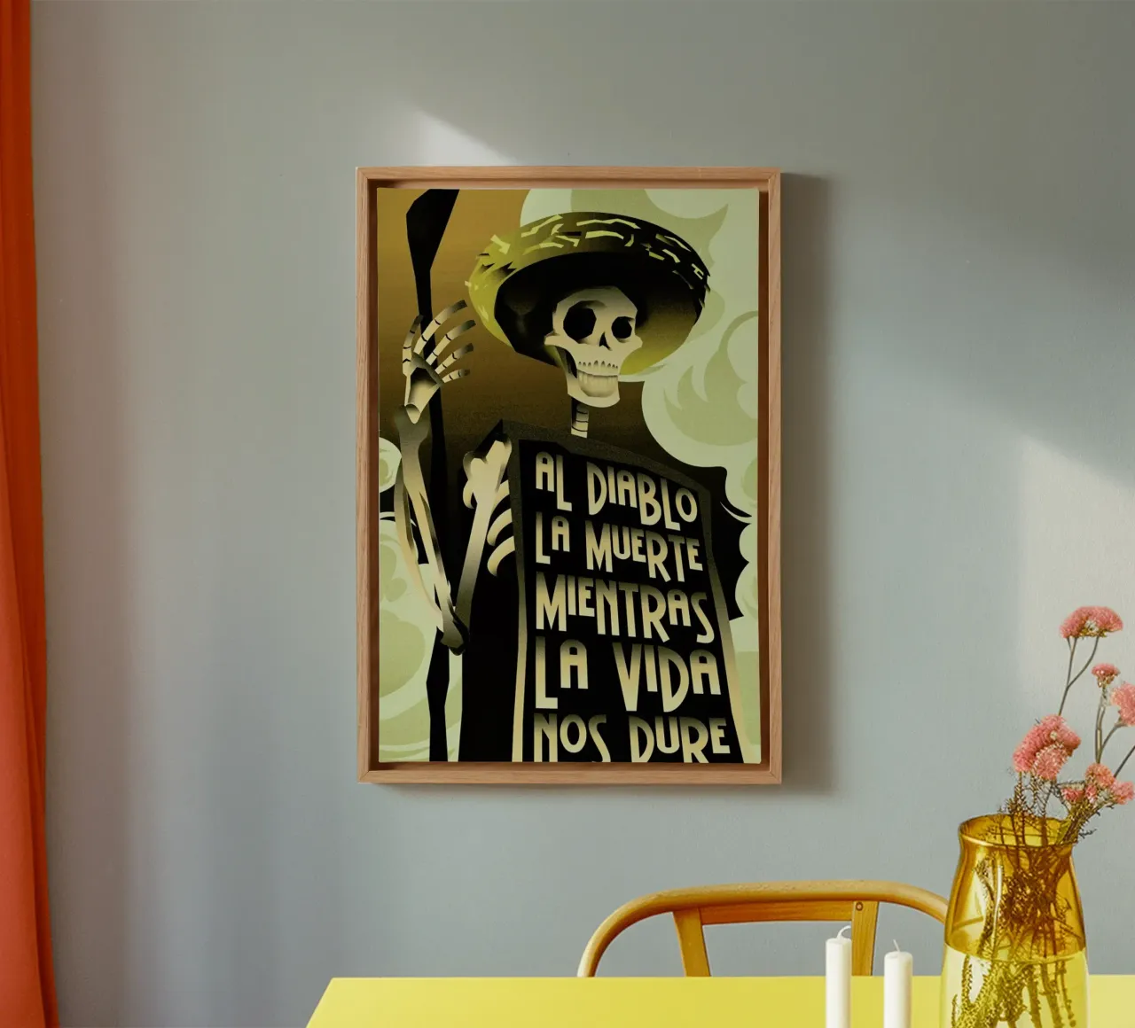 Day Of The Dead tela con Cornice a cassetta da Rodolfo Reyes
