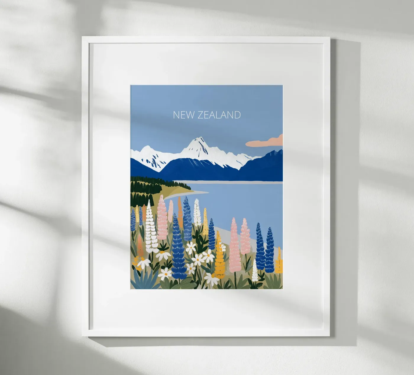 Nuova Zelanda poster da Stor Verden Co.