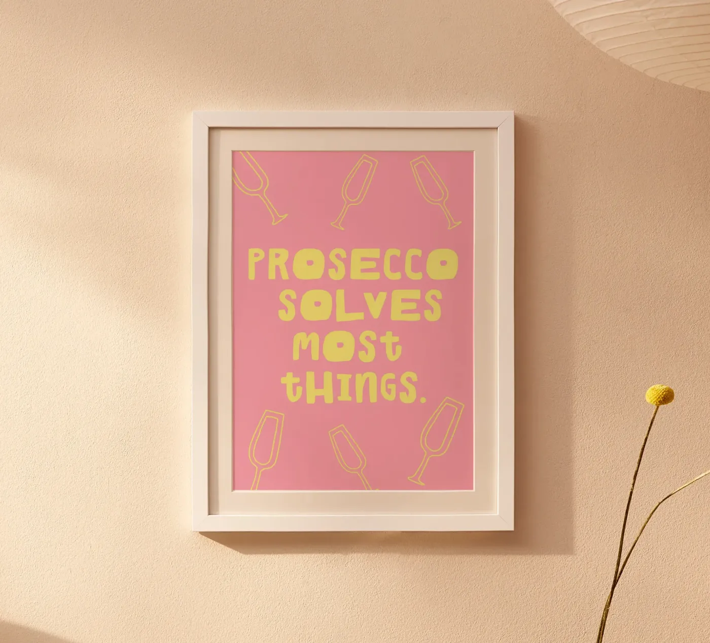 Prosecco Solves the Most Things poster da treechild