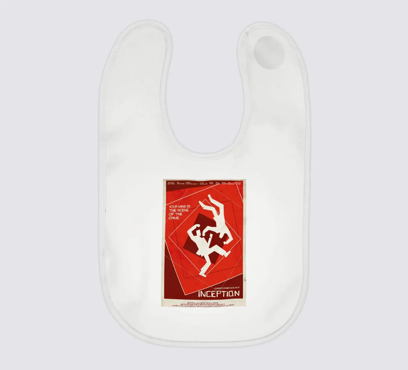 Inception B baby bib by Rodolfo Reyes