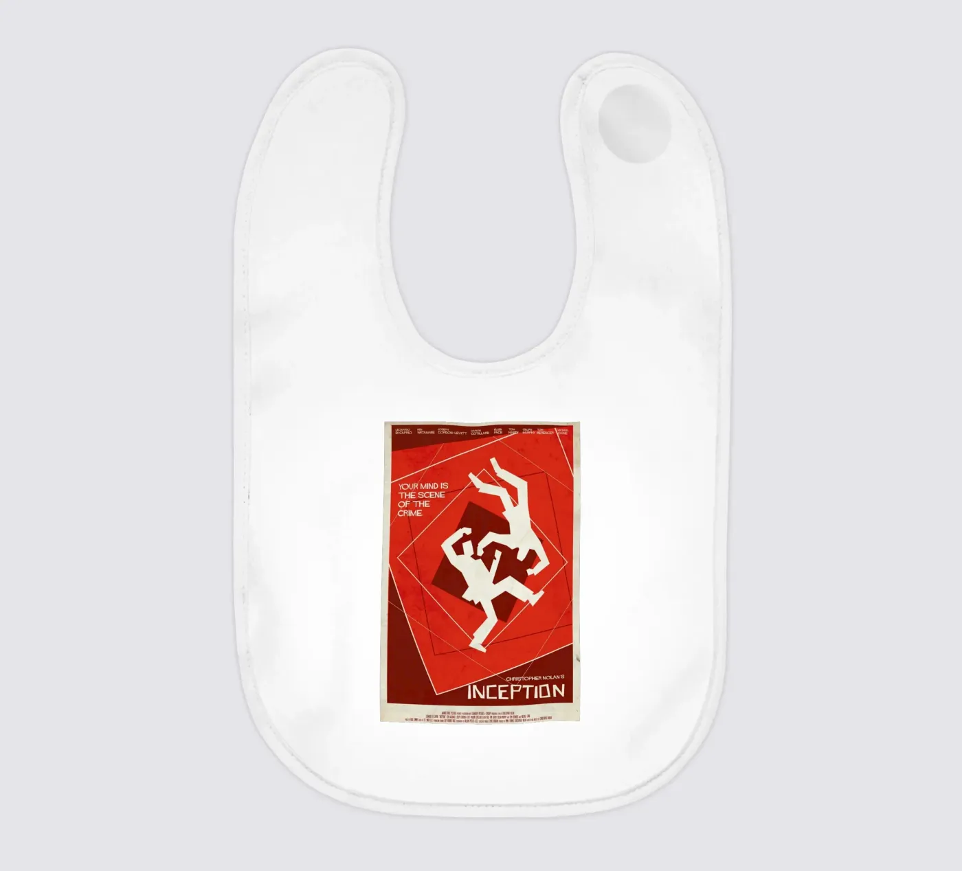 Inception B baby bib by Rodolfo Reyes