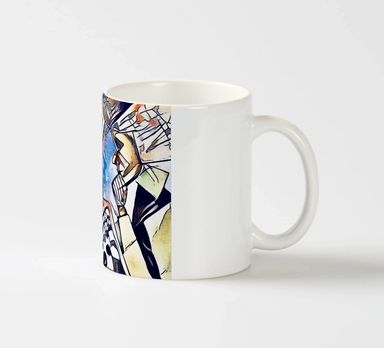 Due giocatori di scacchi tazza in ceramica da ZAMART