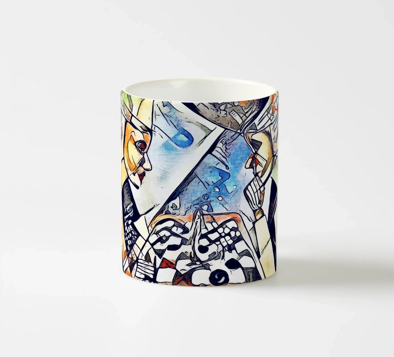 Due giocatori di scacchi tazza in ceramica da ZAMART