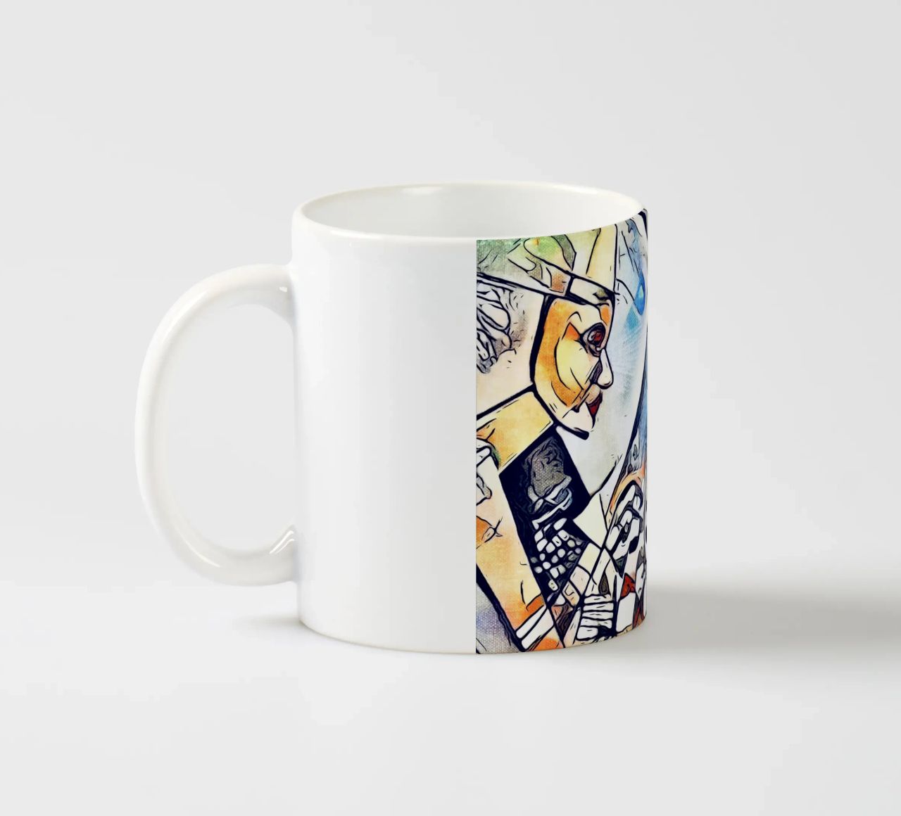 Due giocatori di scacchi tazza in ceramica da ZAMART
