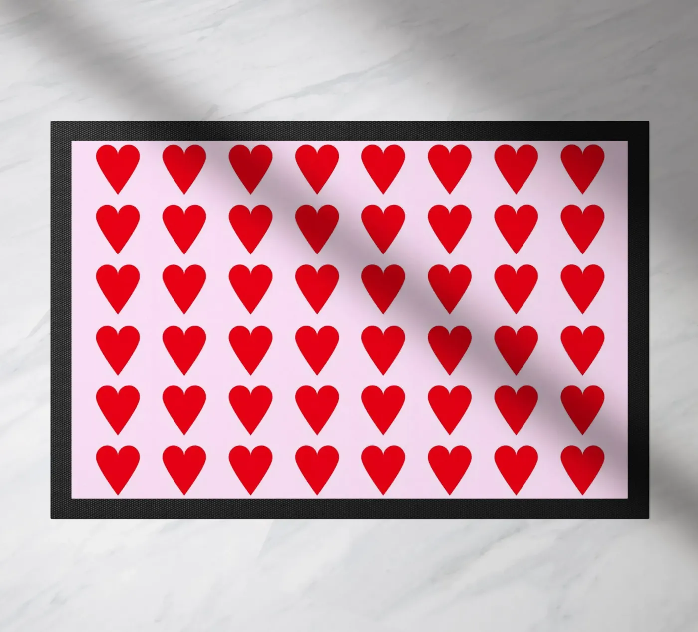 hearts doormat by lookingforsunrays