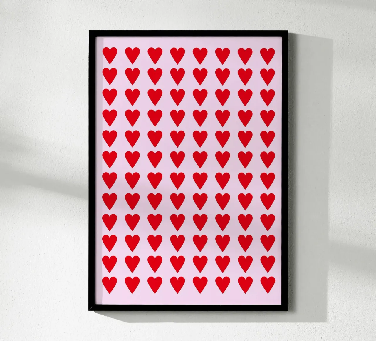 hearts poster con telaio in plastica da lookingforsunrays