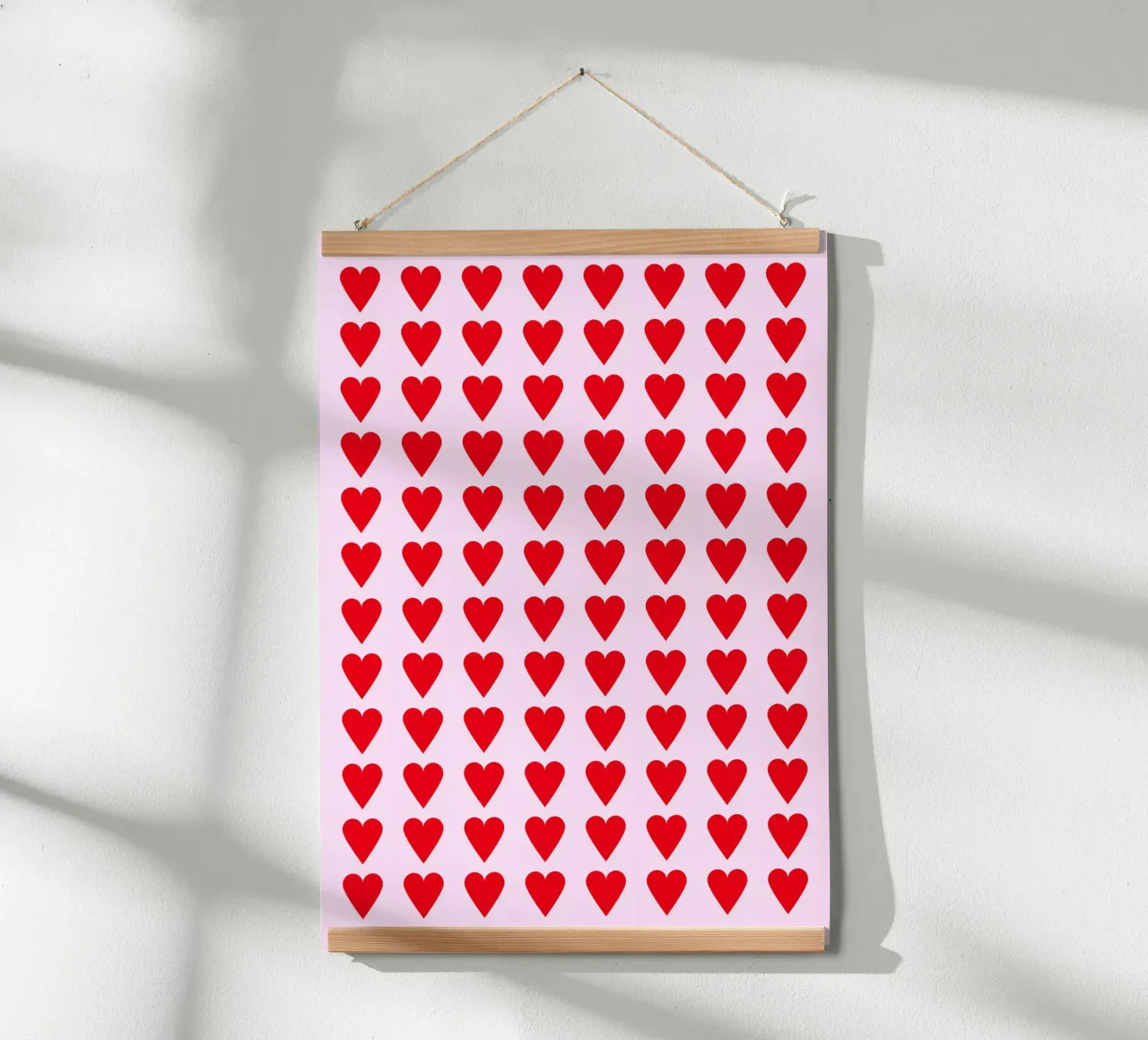 hearts poster con telaio in plastica da lookingforsunrays