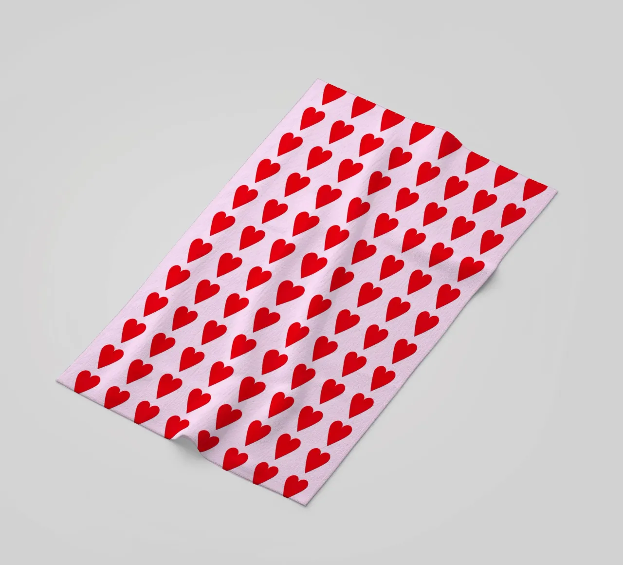 hearts beach towel by lookingforsunrays