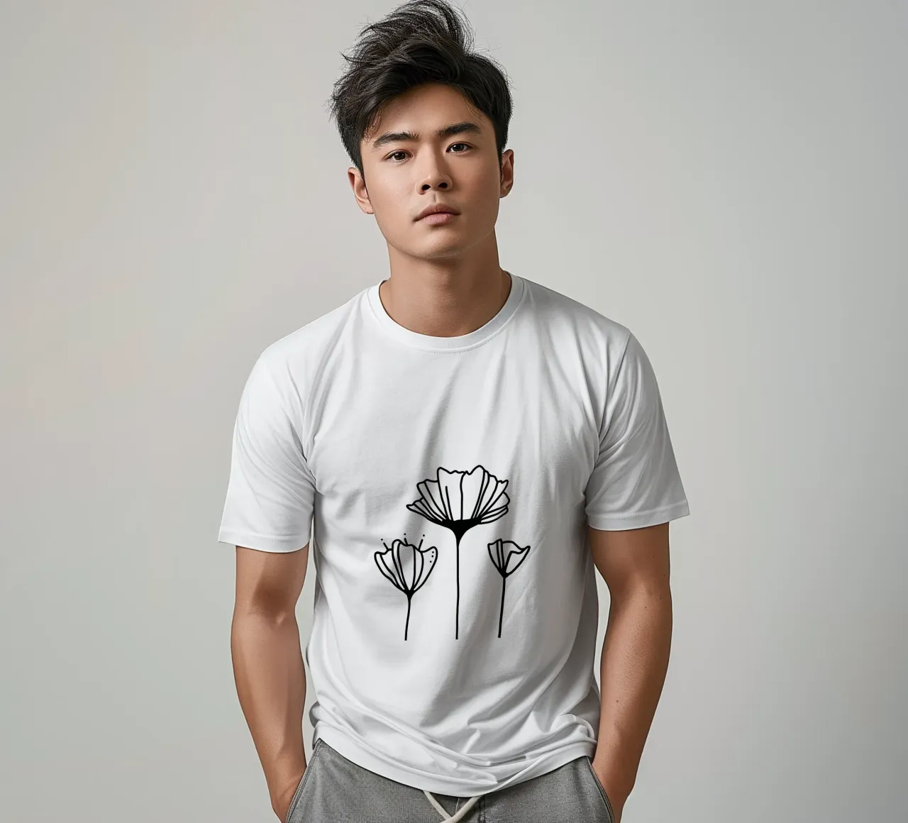 Tre fiori t-shirt da waldpapier
