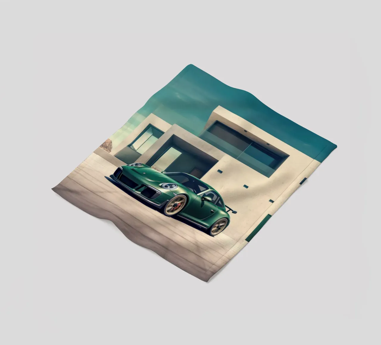 Porsche 911 Turbo fleece blanket by Lootprint